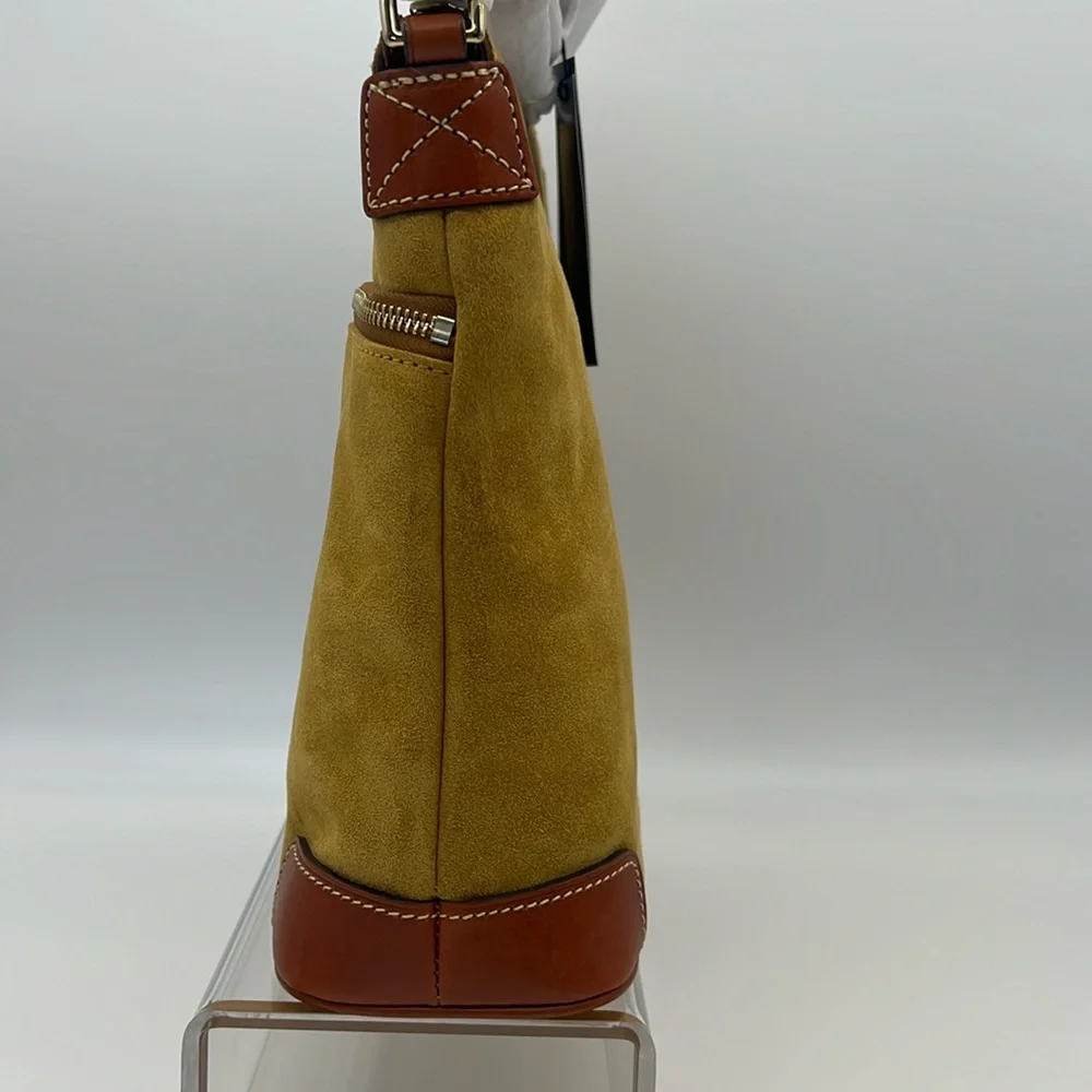 Dooney & Bourke Suede Crossbody Chamois